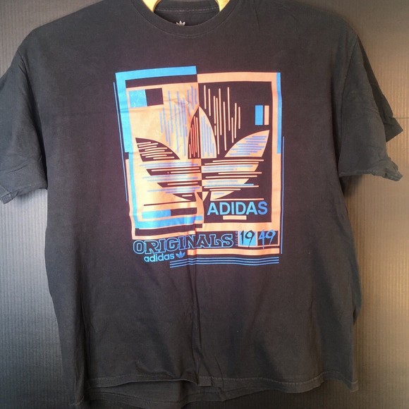 adidas Other - Adidas Originals USA T-shirt 1949 with 3 Stripes Black 100% Cotton Size XXL